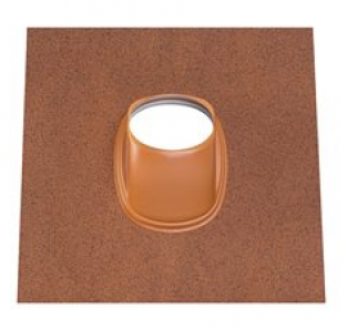 Ubbink dakdoorvoerpan Ubiflex Ø 166MM 25°-45° 500x600MM Terracotta 0174032